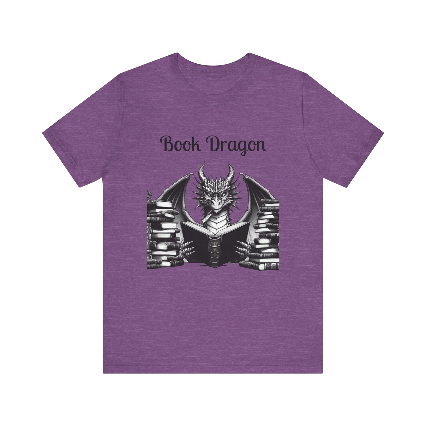 Book Dragon Unisex Jersey Short Sleeve Tee