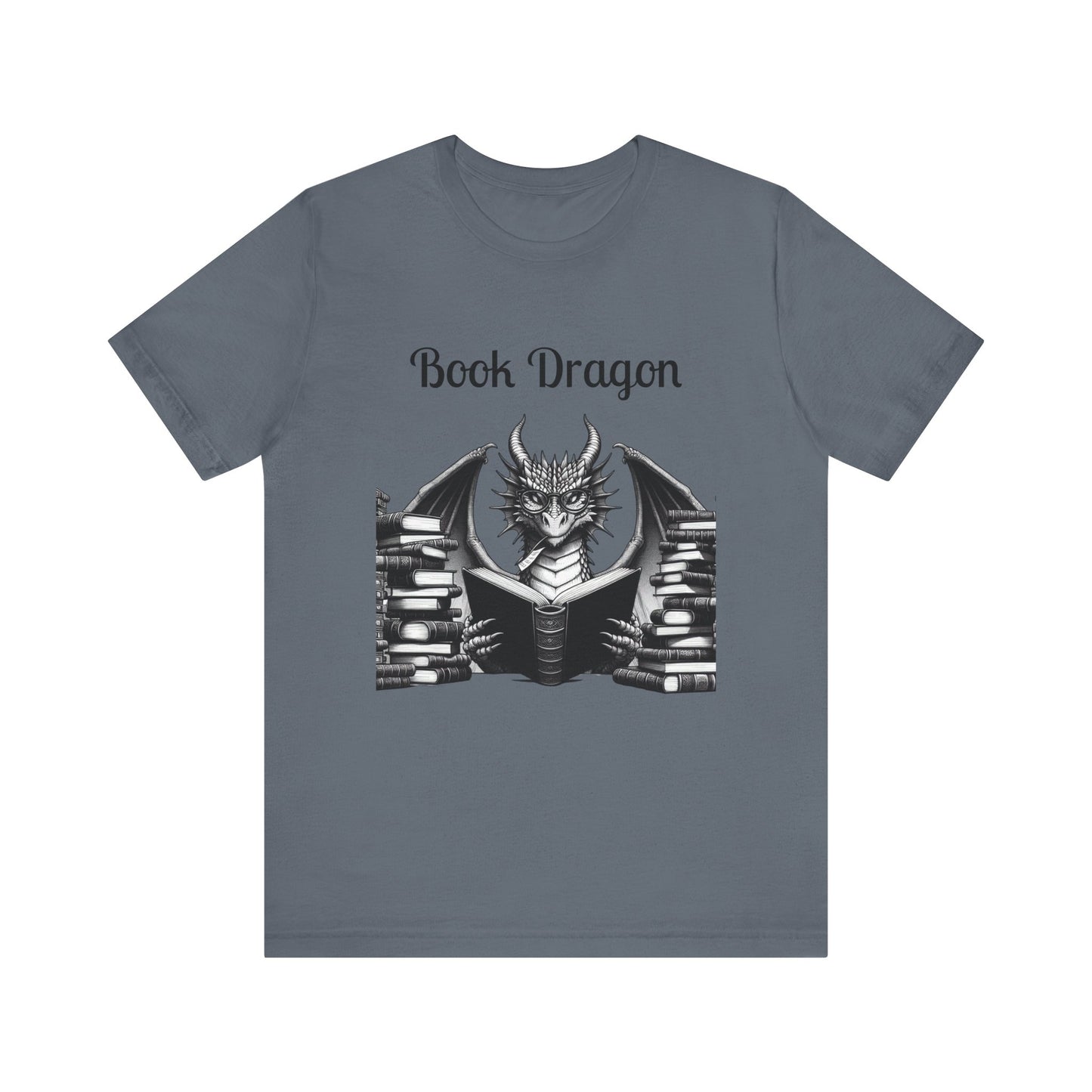Book Dragon Unisex Jersey Short Sleeve Tee