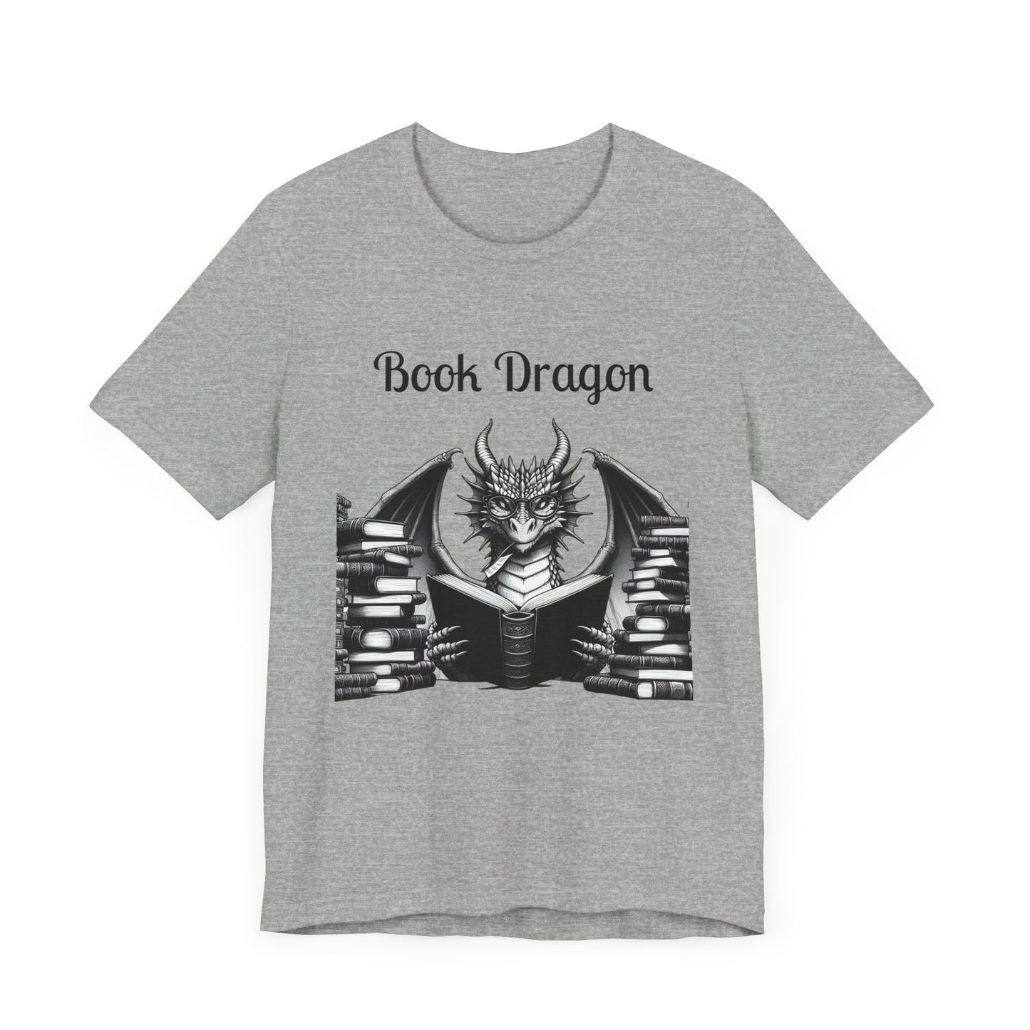 Book Dragon Unisex Jersey Short Sleeve Tee