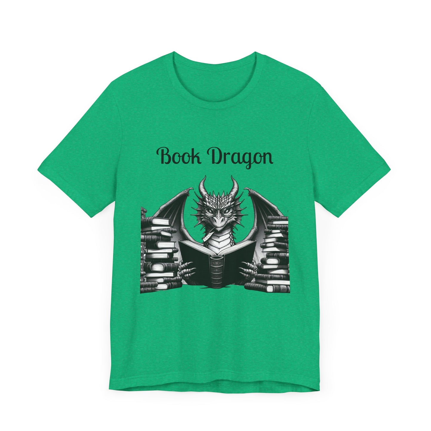 Book Dragon Unisex Jersey Short Sleeve Tee