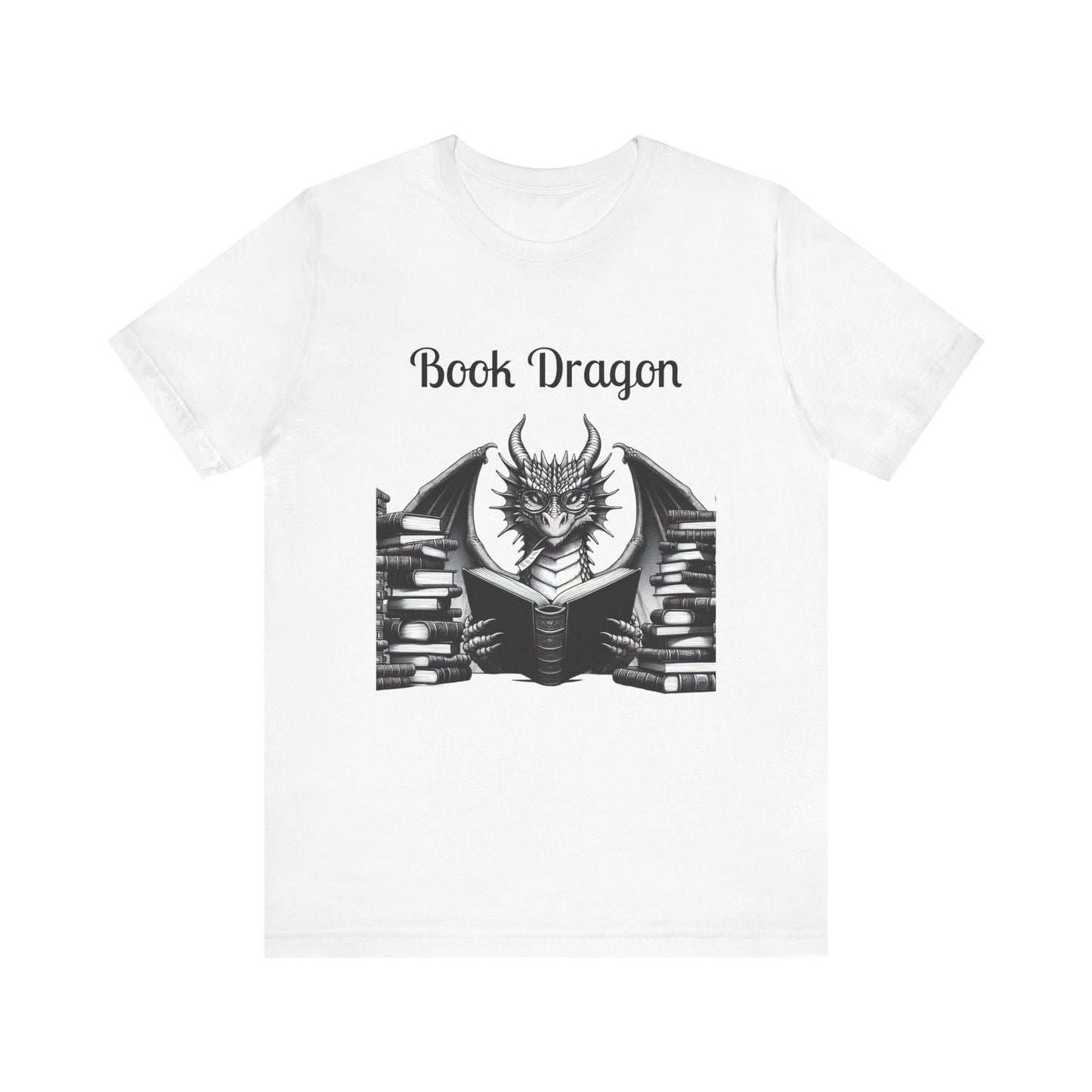 Book Dragon Unisex Jersey Short Sleeve Tee