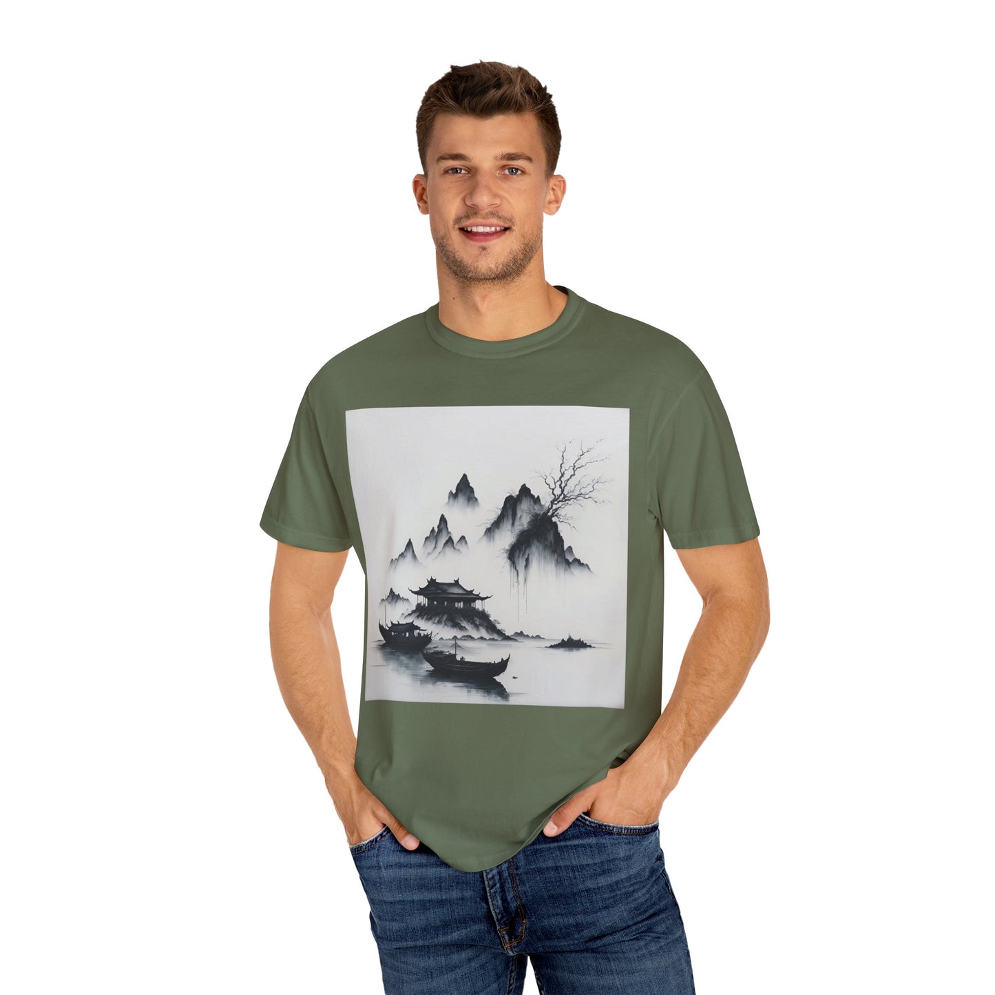 Li River Unisex Garment-Dyed T-shirt