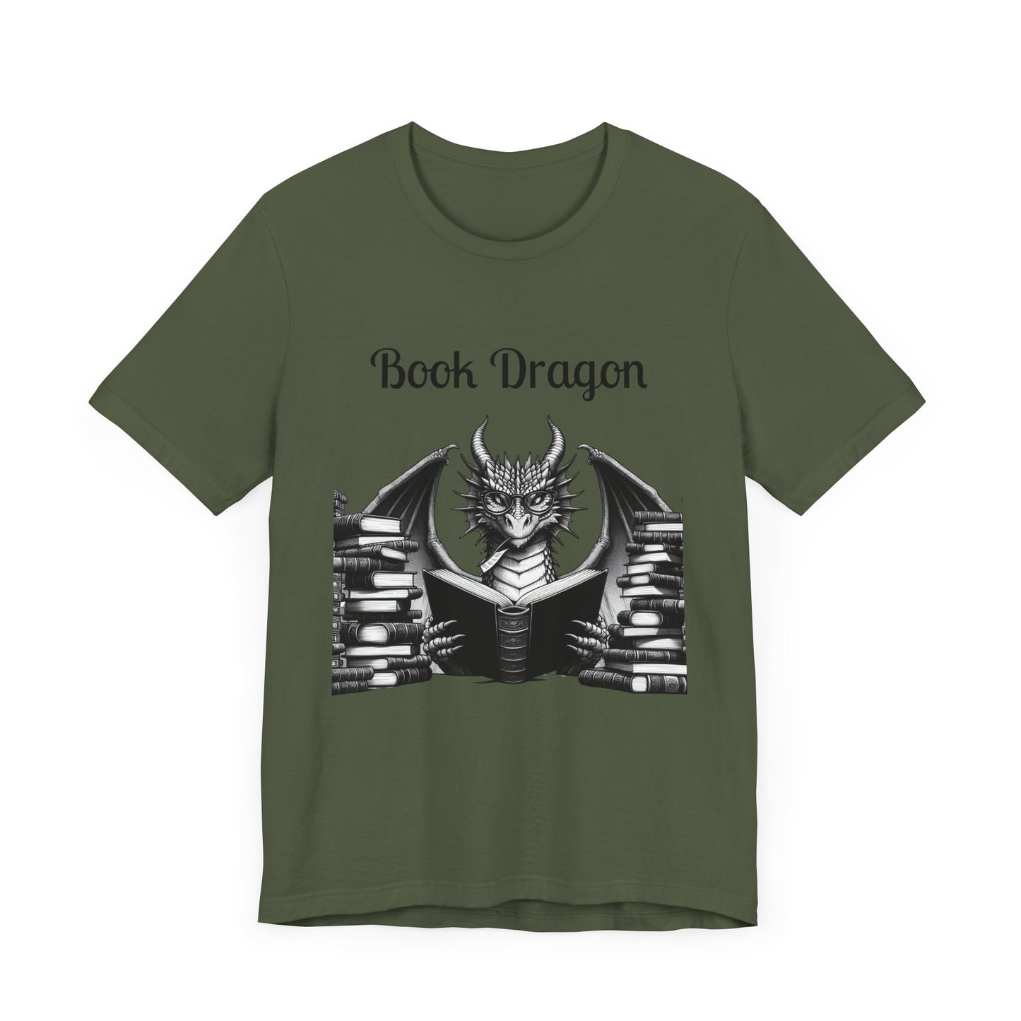 Book Dragon Unisex Jersey Short Sleeve Tee
