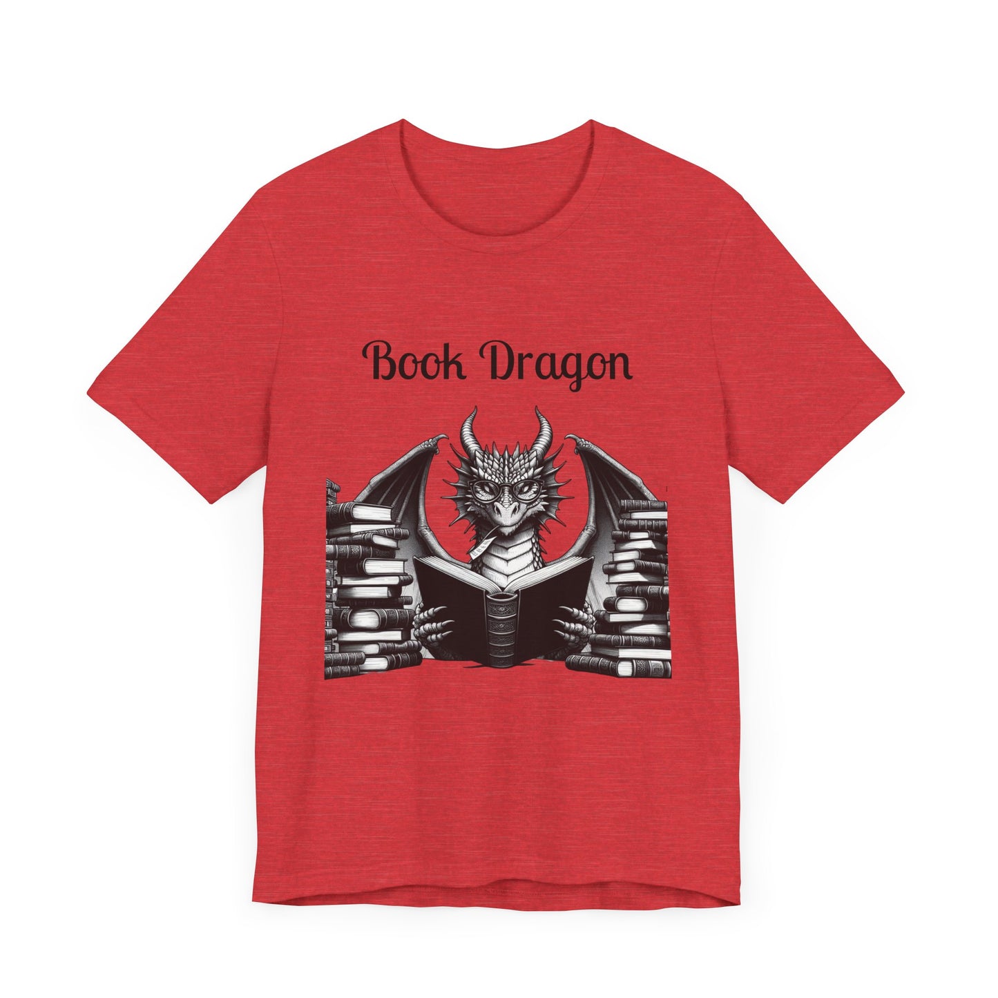 Book Dragon Unisex Jersey Short Sleeve Tee