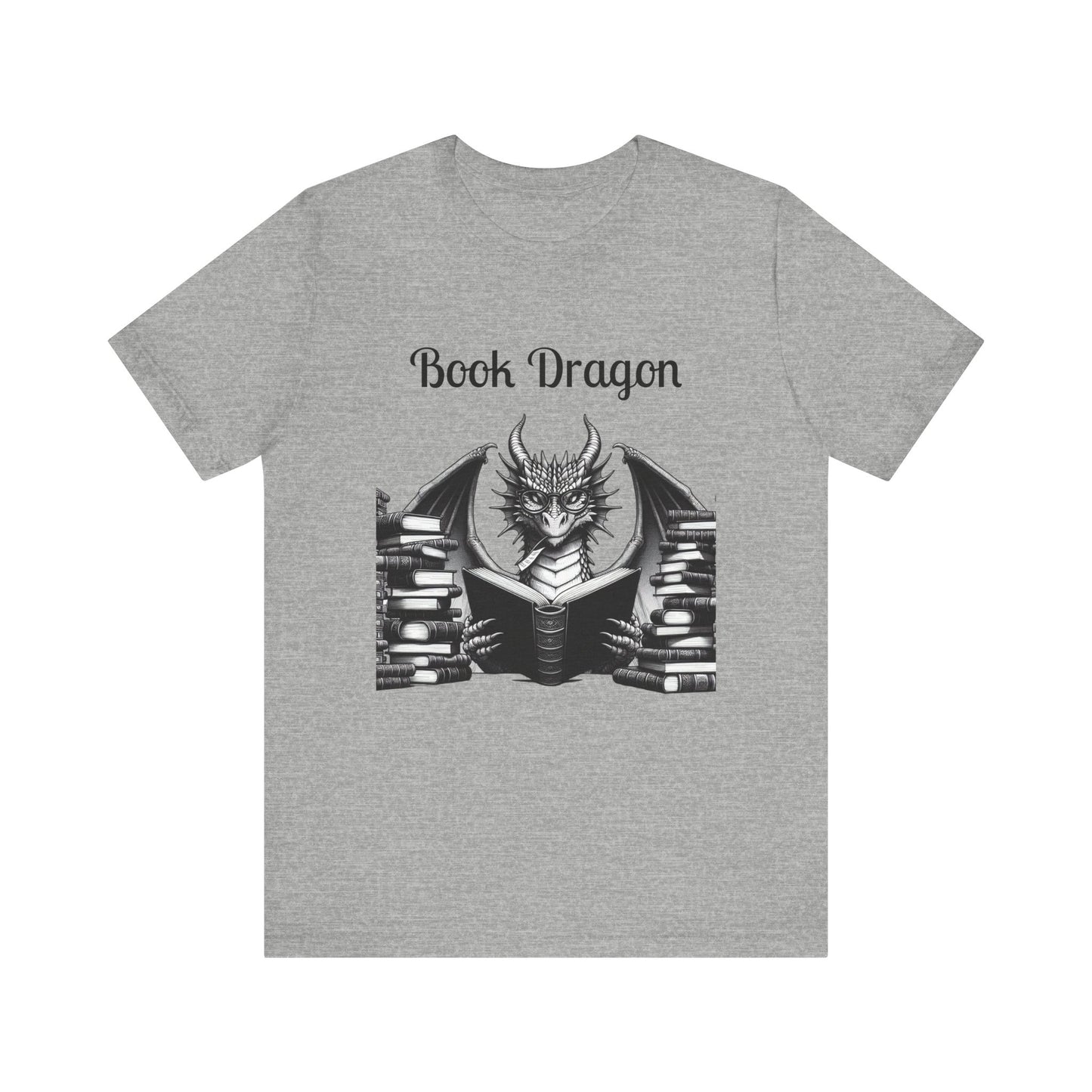 Book Dragon Unisex Jersey Short Sleeve Tee
