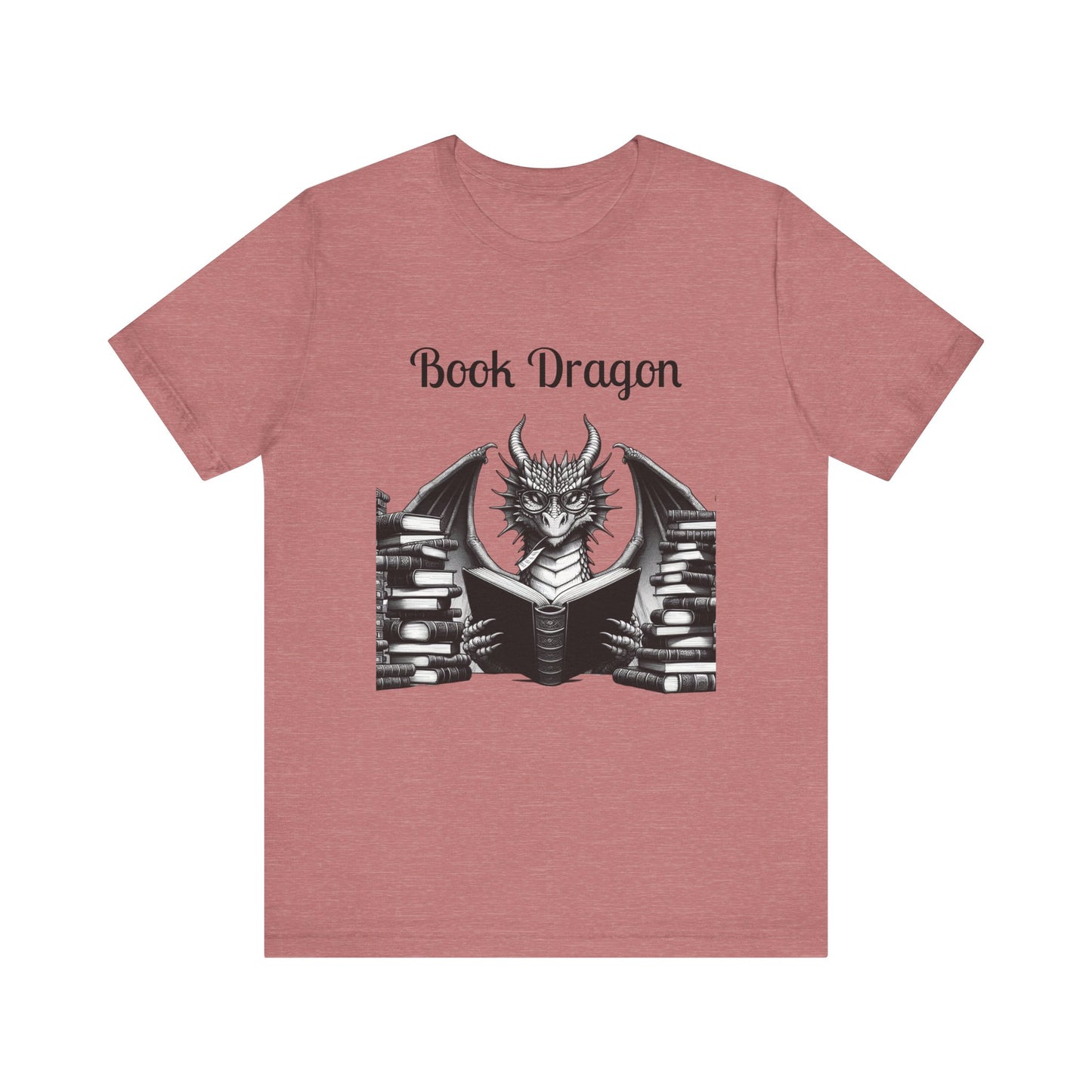 Book Dragon Unisex Jersey Short Sleeve Tee