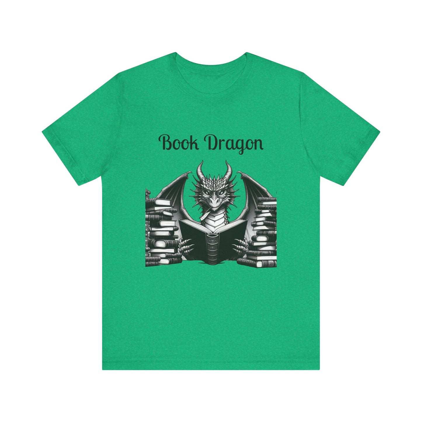 Book Dragon Unisex Jersey Short Sleeve Tee