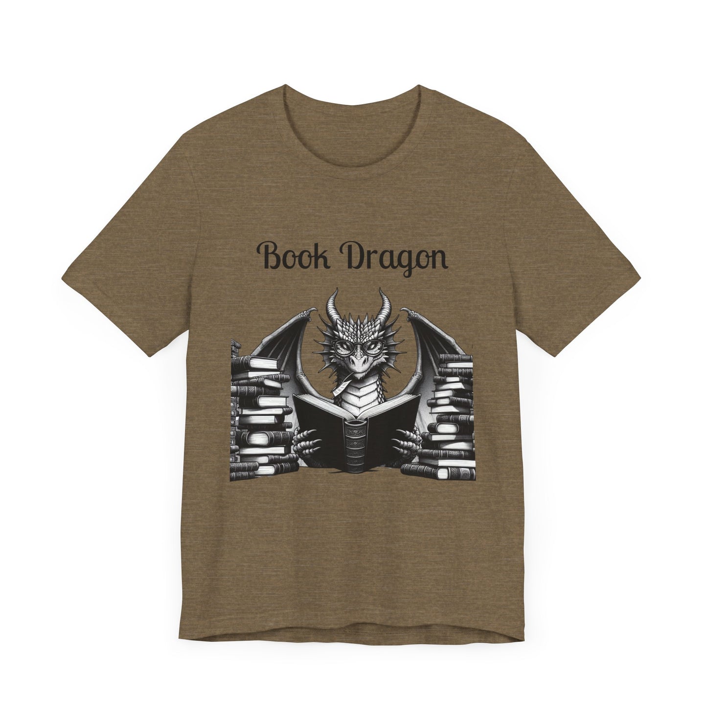 Book Dragon Unisex Jersey Short Sleeve Tee