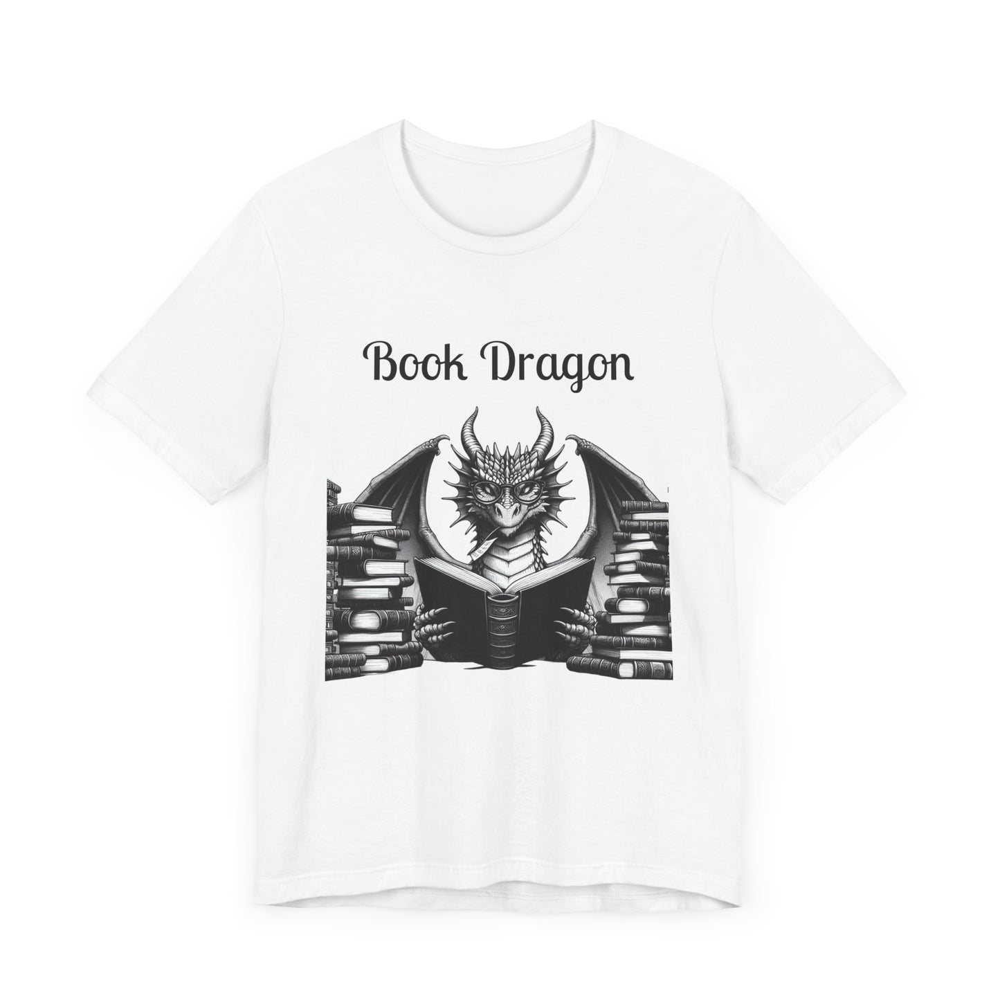 Book Dragon Unisex Jersey Short Sleeve Tee