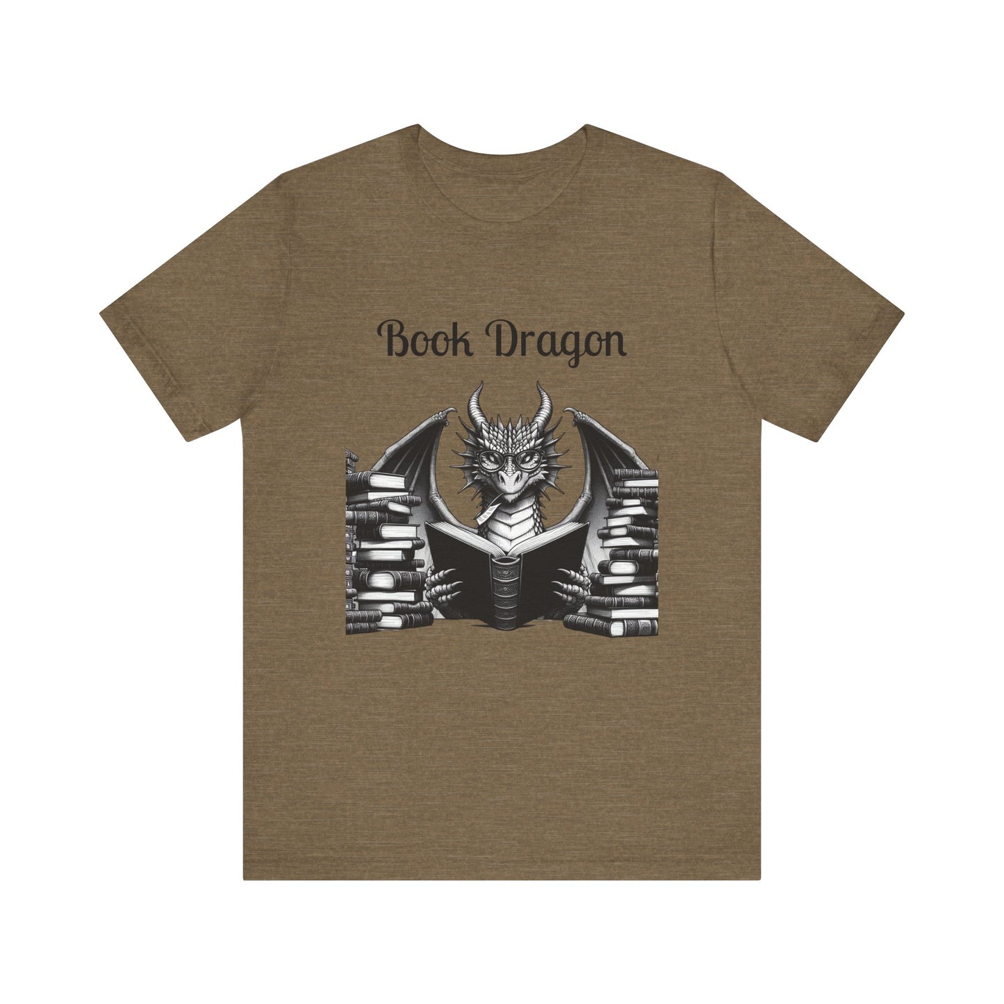 Book Dragon Unisex Jersey Short Sleeve Tee