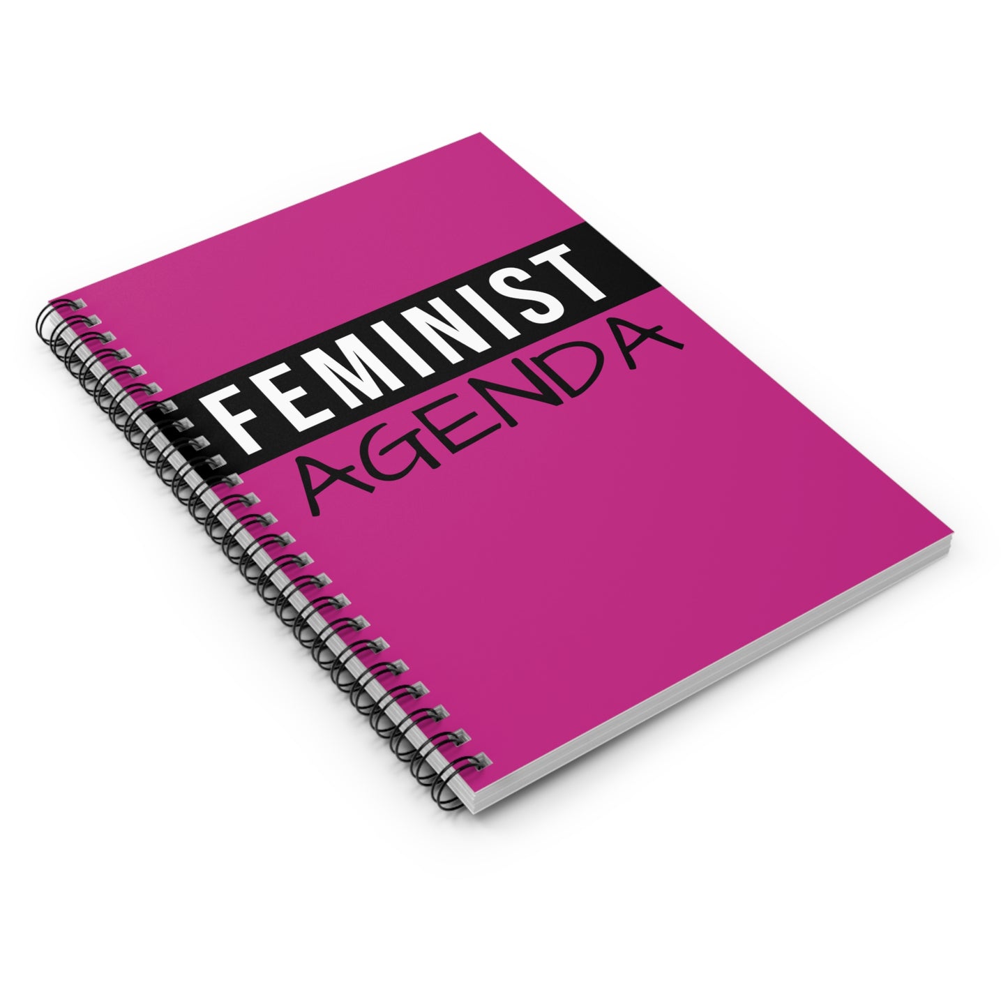 Feminist Agenda Spiral Notebook - Ruled Line