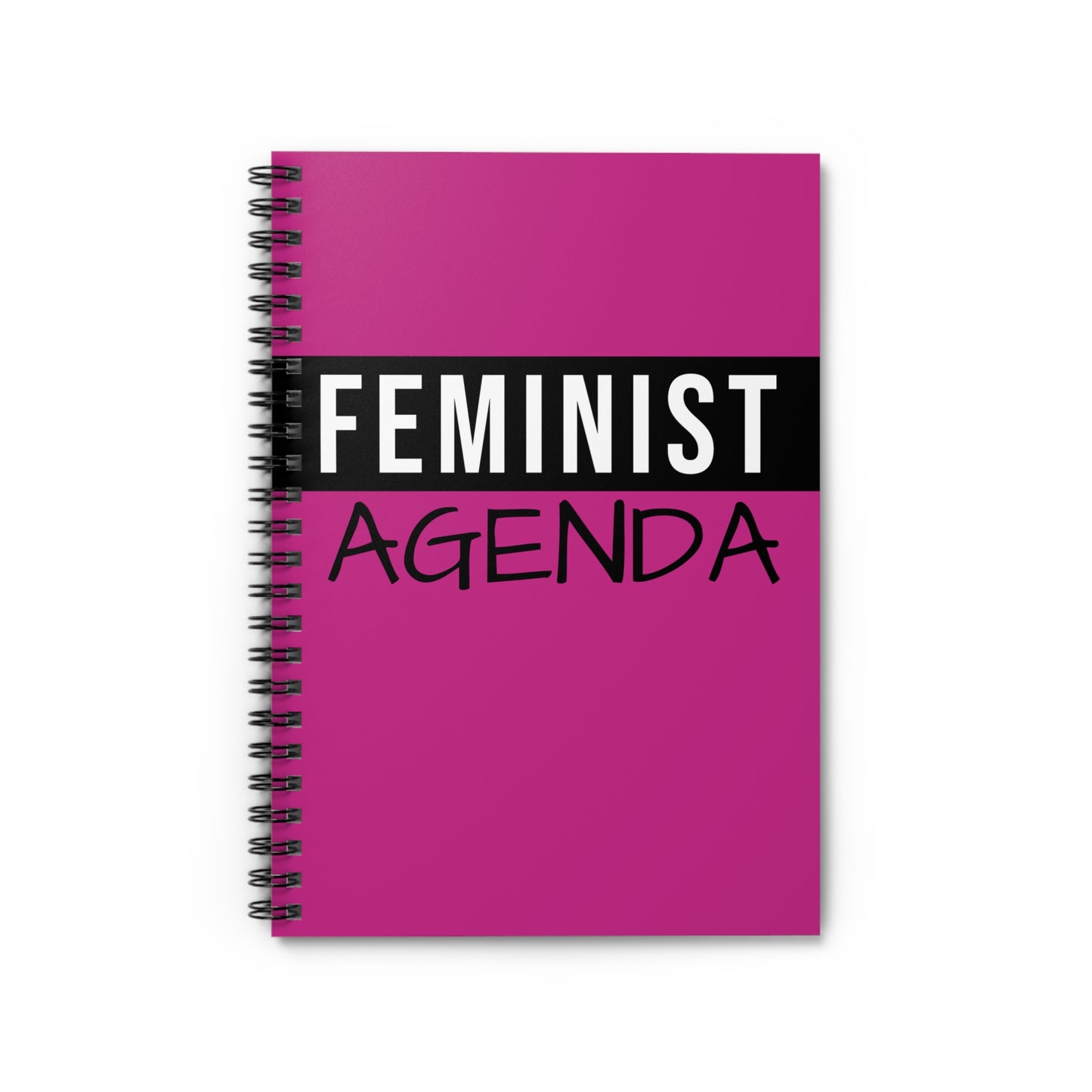 Feminist Agenda Spiral Notebook - Ruled Line